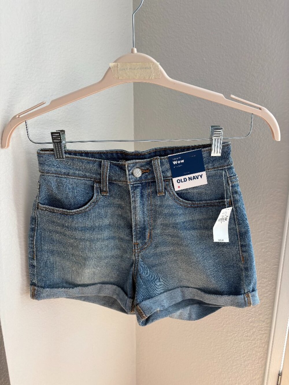 Old Navy Wow High-Rise Denim Jean Shorts Sz 0 NWT